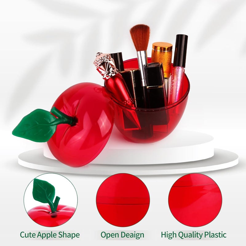 TABGACH Large Red Apple Container Jar,Apple Shaped Candy Jar Back To School Teacher Appreciation Gift Christmas Gifts,Plastic Apple Decor Classroom Wedding Valentine Party Christmas Decorations (8 Pack) - Image 3
